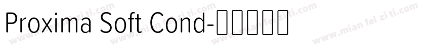 Proxima Soft Cond字体转换